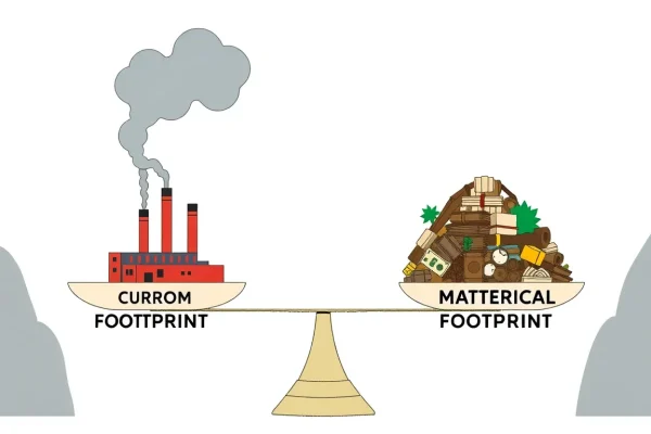 Featured image for Material Footprint vs Carbon Footprint: Understanding the Difference — Uncategorized