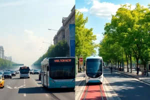Can Public Transport Reduce Urban Emissions?