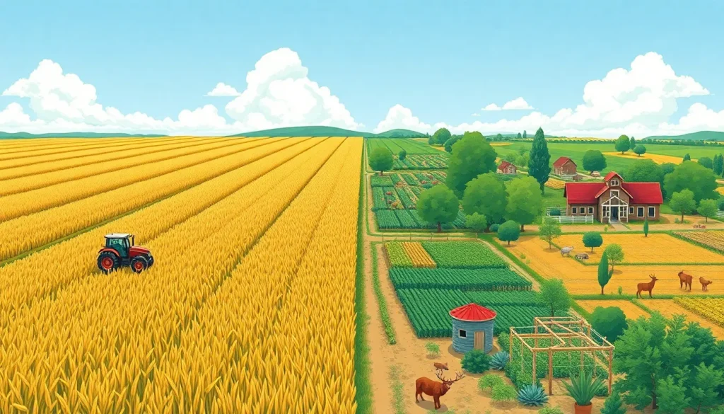 Featured image for Monoculture vs Polyculture: A Comprehensive Comparison — Uncategorized