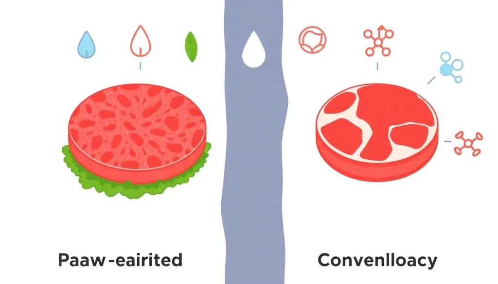 Featured image for Plant-Based Meat vs Conventional Meat: A Comprehensive Comparison — Uncategorized