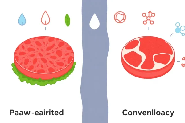 Featured image for Plant-Based Meat vs Conventional Meat: A Comprehensive Comparison — Uncategorized