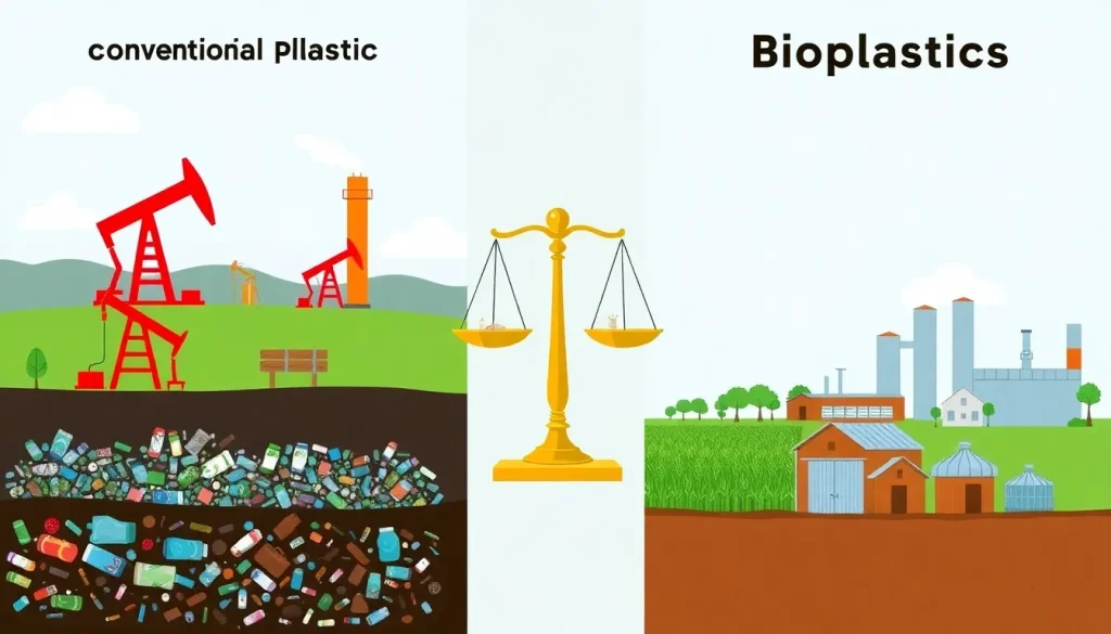 Featured image for Bioplastics vs Conventional Plastics: A Comprehensive Comparison — Uncategorized